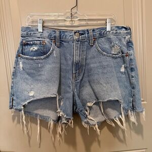 Abercrombie & Fitch The Boyfriend Short Mid Rise Curve Love Size 30/10